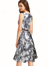 Load image into Gallery viewer, Designer Printed   Dress With Belt