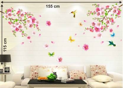 Seeosee Flowers on the branch wall sticker